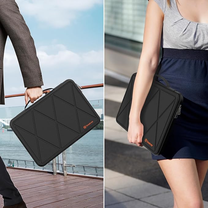 Smatree MS56T Hard EVA Protective Sleeve with Stand for 14 inch HP Pavilion Plus 14t-eh100/14-eh1047nr, for 14 inch ZBOOK Firefly G11/G11 A/G10/G9, for HP mt645 G8/Dragonfly Pro Laptop