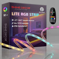 Shine Decor 120V RGB LED Strip Light Remote Control, Cold Resistant IP65 Waterproof Outdoor Strip Lighting Color Changing, Connectable Lite Multicolor Lighting Strip 7x13mm, 32 FT 300 LEDs ETL Listed