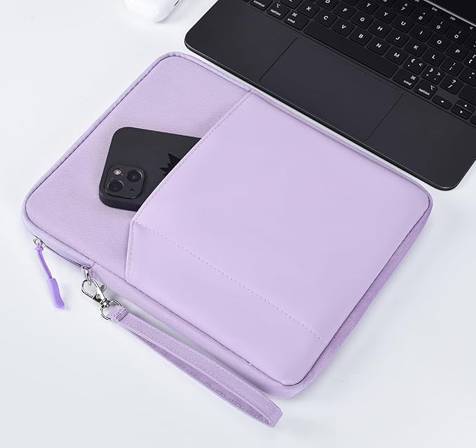 CAAORDKSO 7-8 Inch Tablet Sleeve Bag Carrying Case for iPad mini (A17 Pro) 8.3", iPad mini 6/5/4/3/2/1, Samsung Galaxy Tab S2 8.0, Tab A 8.0, ZenPad Z8s 7.9, Amazon Fire HD 8 Tablet Case, Purple