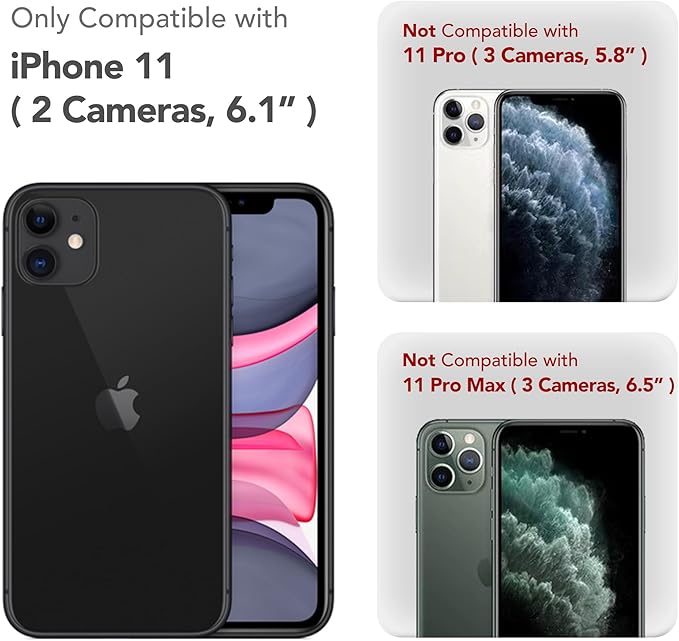 Magnetic for iPhone 11 Phone Case Silicone, Compatible with MagSafe, [Full Camera Protection][Screen Protector] Slim Shockproof Protective Case for iPhone 11 6.1", Deep Blue