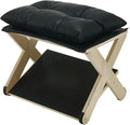Foot Rest for Under Desk at Work, Non-Slip Wooden Under Desk Footrest, Ergonomic Foot Stools for Office Home (Black, OneSize)