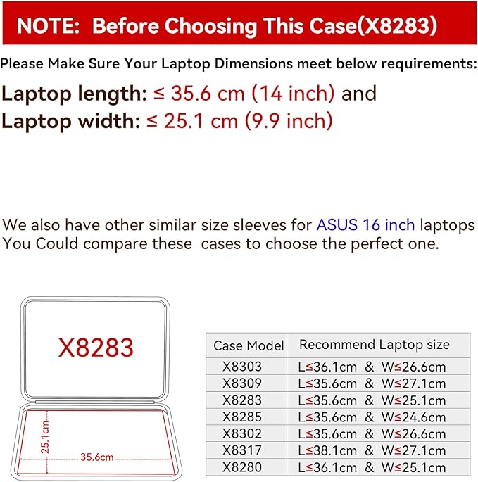 Smatree Hard EVA Protective Sleeve Compatible for 16 inch ASUS Vivobook 16 M1607, 16 inch Vivobook Pro 16X N7601/Pro 16X OLED/Pro16/S 16 FLIP OLED Case (X8283)