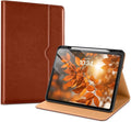 VIKESI Case for iPad Pro 13-inch M5 or M4 Released in 2025 or 2024, Leather Stand Cover with Apple Pencil Holder, Auto Wake/Sleep, Multiple Viewing Angles, Built in Hand Strap & Pocket,Brown