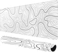 Rcege Large Mouse Pad for Desk - Gaming Mouse Pad with Stitched Edges, Anti-Slip Base for Keyboard and Mouse(White Line, 31.5L x 15.8W inches)