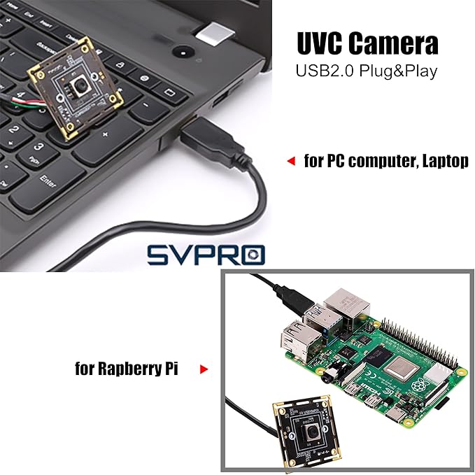 SVPRO Autofocus USB Camera Module for Computer,IMX298 16MP CMOS USB Camera for OpenCV LightBurn UVC Video Camera,Industrial Webcam Board for 3D Printer,Raspberry Pi, with 3.3ft/1m Cable