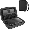 ProCase Hard Drive Case 2.5 Inch for Elements WD My Passport Canvio Basics Seagate Backup Plus Slim Expansion 1TB 2TB 3TB 4TB, Portable Carrying Case Holds 2 External Hard Drives -Black