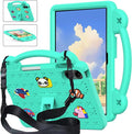 AKABEILA Compatible with Apple iPad Pro 12.9(2018/2020/2021/2022)/Air 13(2026) M4(2025) M3(2024)/Pro 13(2025) M5(2024) Tablet Case, Cases with Shoulder Strap & Stand Handle & Pen Tray Mint Green