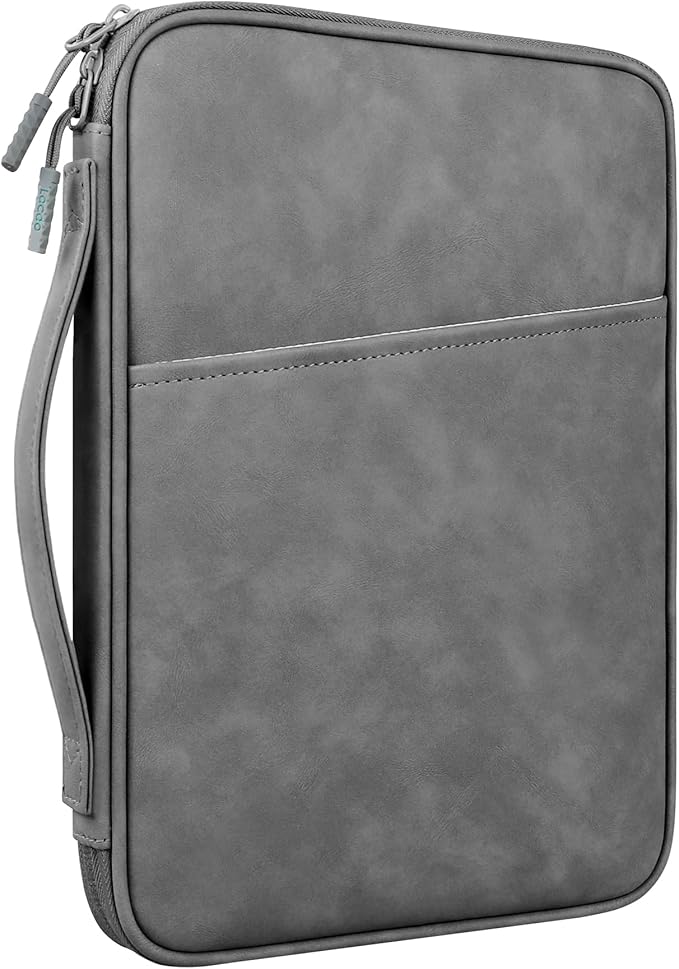Lacdo Tablet Sleeve Bag Carrying Case for 13 inch New iPad Air M4 M3 M2 2026-2024, 13 inch iPad Pro M5 M4 2025-2024, 12.9" iPad Pro with Magic Keyboard, Water-Resistant iPad Pro Air Bag, Dark Gray