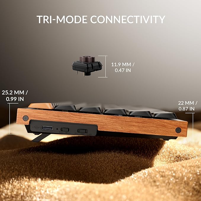 Keychron K3 Max SE QMK Wireless (2.4 GHz & Bluetooth) Custom Mechanical Keyboard with Ultra-Slim Body Launcher Support Hot-swappable Low-Profile Switch PBT Keycaps Compatible with Mac Windows Linux