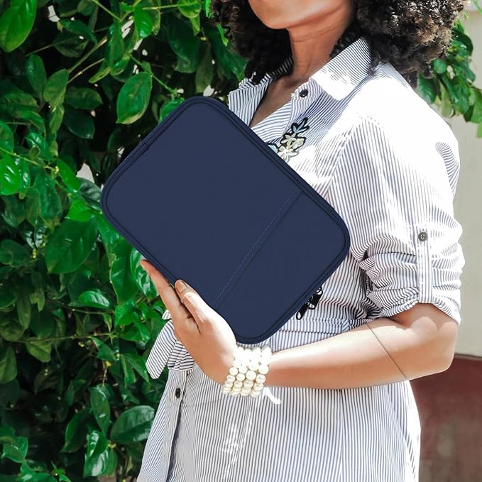 8 Inch Tablet Sleeve Carrying Case for 8" Amazon Kindle Fire 8/Fire 8 Plus, 8.7" 8" Samsung Galaxy Tab A9/Tab A7 Lite/Tab A, 8.3" 7.9" iPad mini 7 6 5 4 3 2 1, Lenovo Tab M9 M8 Protective Bag(Blue)