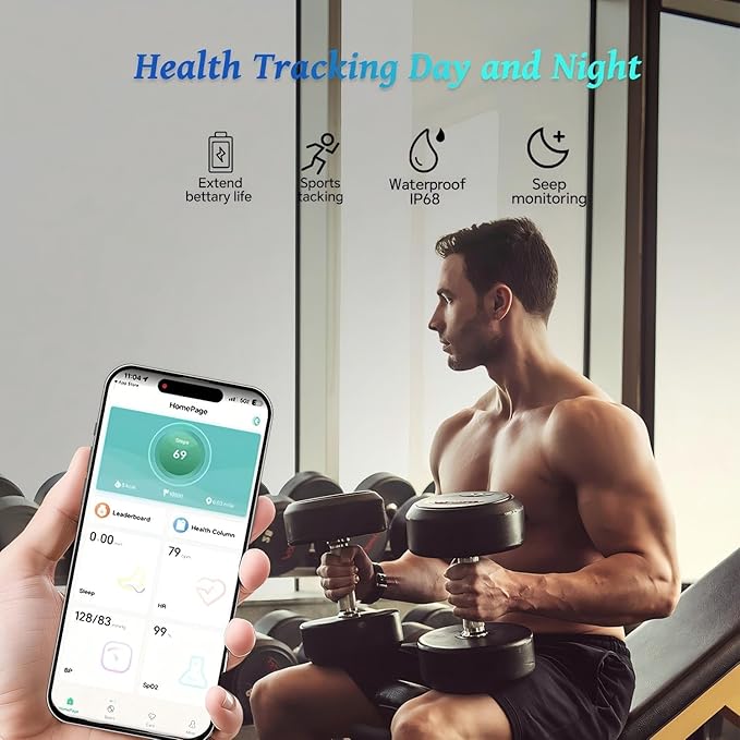 Smart Ring for Women Men,No Subscription Fee,Fitness Tracker Ring with Heart Rate, Sleep Monitoring, Blood Oxygen, Step Counting for iOS and Android, Waterproof(Black, 11)