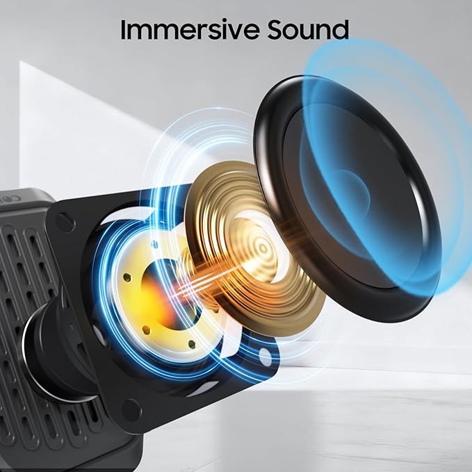 comiso Wearable Bluetooth Speakers, Clip-On Portable Mini Bluetooth Speaker with Built-in Mic for Hands-Free Music and Calls, Waterproof Up to 10 Hours Playtime, Small Wearable Clip On (Non-Magnetic)