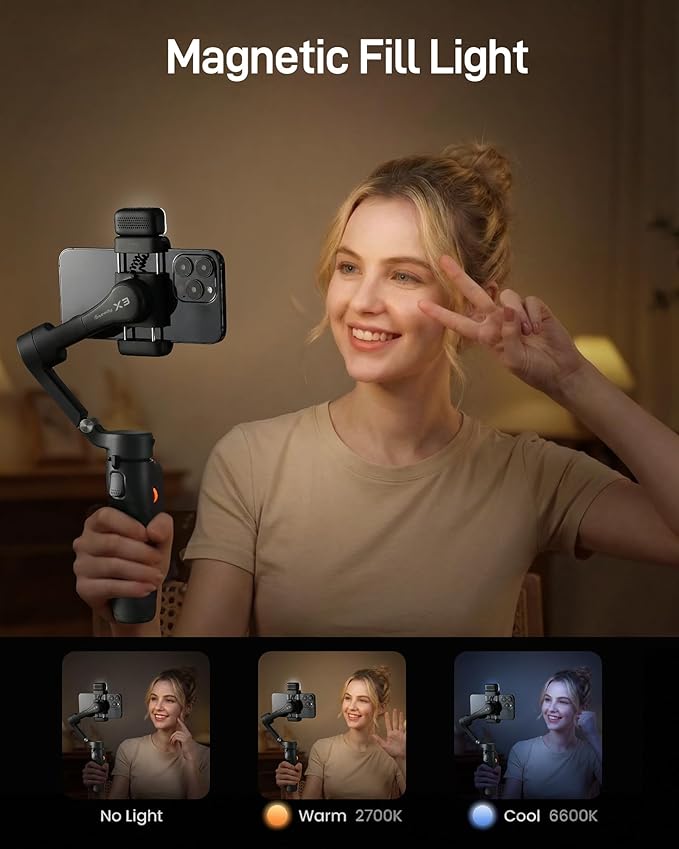 hohem iSteady X3 Gimbal Stabilizer for iPhone & hohem iSteady V3 Ultra Gimbal Stabilizer for Smartphone