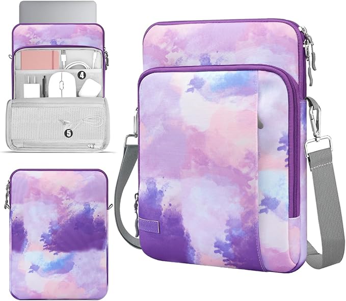 TiMOVO Laptop Sleeve Bag for MacBook Neo 13 inch 2026 Model A3404 with A18 Pro Chip, Carrying Case with Shoulder Strap, Purple