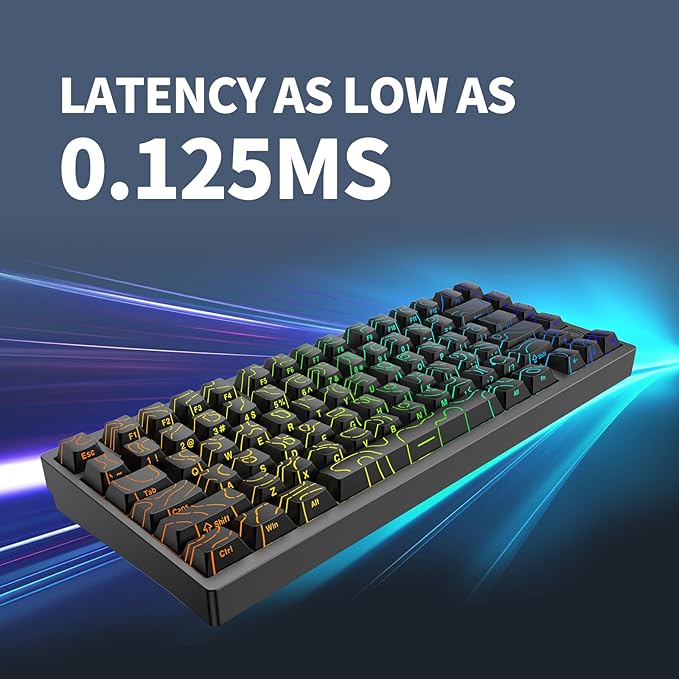 IROK MG75PRO 81 Keys Wired Magnetic Switch Mechanical Keyboard, Hall Effect, 8KHZ/ARGB/CNC Aluminum, Gasket Structure Gaming Keyboard(Black)
