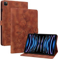 Case for iPad Pro 12.9 inch 6th/5th/4th/3rd Generation 2022/2021/2020/2018, Auto Wake/Sleep Supports Pencil Pro and Pencil(USB-C) Magnetic Clasp Stand, Brown