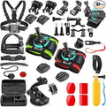 51-in-1 Action Camera Accessories Kit for GoPro Hero 11 10 9 8 Max 7 6 5 4 3 3+ 2 1 Black GoPro 2018 Session Fusion Silver White Insta360 DJI AKASO APEMAN YI Campark XIAOMI Action Camera