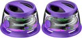 2 Pcs G200 Magnetic Bluetooth Speaker,Multifunctional Portable Mini Speaker with RGB Color Light Show-3D Surround Sound Effect,Birthday (Purple)
