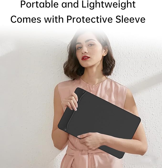 Portable Monitor Touchscreen 15.6" FHD IPS 10-Point Touch Screen, Travel Monitor with Pen & Protective Sleeve & Built-in Stand, Support Active Stylus, HDMI USB C External Screen for Mac, Laptop, PC