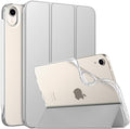 MoKo Case Fit New iPad mini 7 (A17 Pro) 2024, iPad mini 6th Generation Case 2021 (8.3-inch), iPad mini 6 Case, Soft TPU Translucent Frosted Back Cover Case for iPad mini 7th, Silver