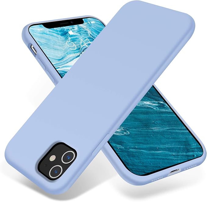 OTOFLY Compatible with iPhone 11 Case,Ultra Slim Fit iPhone Case Liquid Silicone Gel Cover with Full Body Protection Anti-Scratch Shockproof Case (Light Blue)