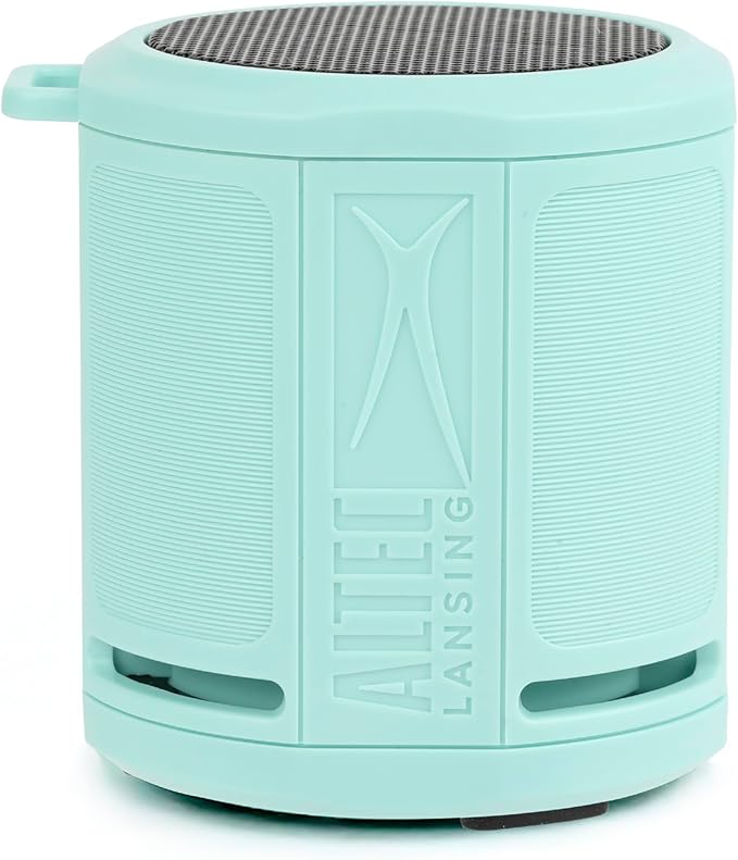 Altec Lansing HydraMicro - Waterproof Bluetooth Speaker, Lightweight & Portable Speaker for Travel & Outdoor Use, Mint