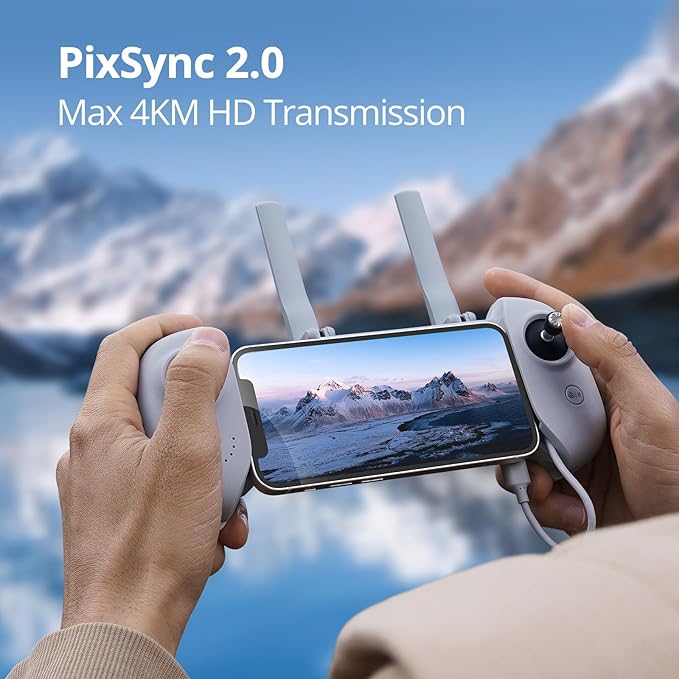 Potensic ATOM SE GPS Drone with 4K EIS Camera, Under 249g, 62 Mins Flight, 4KM FPV Transmission, Brushless Motor, Max Speed 16m/s, Auto Return, Lightweight and Foldable Drone for Adults Beginner
