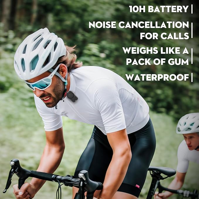 Mini Bluetooth Speaker, Clip-On Portable Speaker with Built-in Mics Hands-Free Music and Calls for Hiking/Biking, Waterproof Adjustable Volume Wearable Bluetooth Speaker, Gifts for Women/Men
