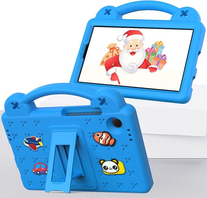 AKABEILA Compatible with Samsung Galaxy Tab A9 8.7 X115N(2023) Tablet Case, Lightweight Shockproof Protective Case with Shoulder Strap & Stand Handle for Girl Kid Gift Sky Blue