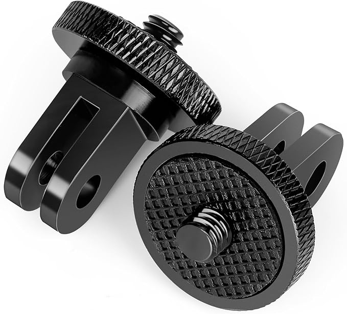 Tripod Mount Adapter for Gopro, Camera 1/4”-20 Tripod Mount for Insta 360/Gopro Hero/Sony Xiaomi yi Sjcam Action Cameras and Other Standard 1/4 Accessories