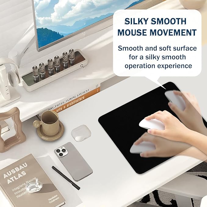 Mouse Pad for Gaming & Office - (11.8"×9.8") Small Desk Mat with Smooth Surface and Stylish Design for PC, Home Office Decor and Work