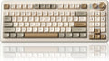SOLAKAKA SK90 75% Wireless Gaming Keyboard - 4000mAh Tri-Mode (BT5.0/2.4G/USB-C) Cute Creamy Gaming Keyboard with Number Pad, Media Knob, RGB Backlit, Quiet Keys Silent Office Keyboards for PC MAC