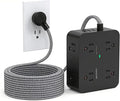 HANYCONY Extension Cord 20 Ft, Power Strip Surge Protector with 8 Outlets 4 USB Ports(2 USB C), Long Cord, Flat Plug, Wall Mount, Desk USB Charging Station for Home Office Essentials