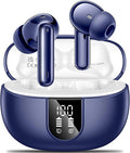 Wireless Earbuds, 2025 Wireless Headphones HiFi Stereo Earphones with 4 ENC Noise Canceling Mic, 42Hs Playtime In Ear Earbud, Bluetooth 5.3 Sport Earphones with LED Power Display for Android iOS
