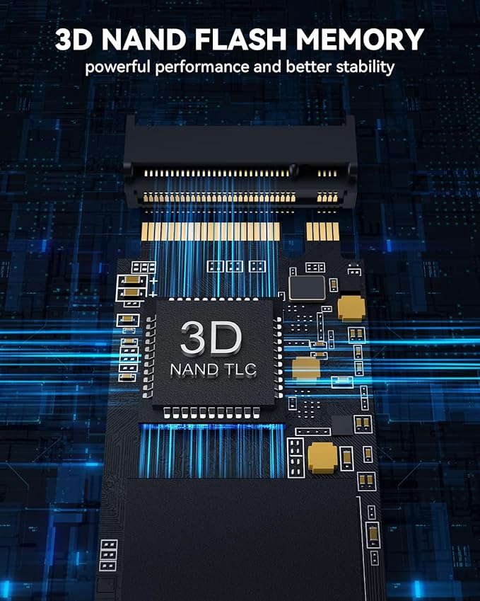 RAOYI 1TB NVMe Internal Solid State Drive M.2 2280 PCIe Gen4x4 SSD, Up to 5000MB/s, Configure SLC Cache, Storage and Memory Expansion for PS5 Laptop Desktop