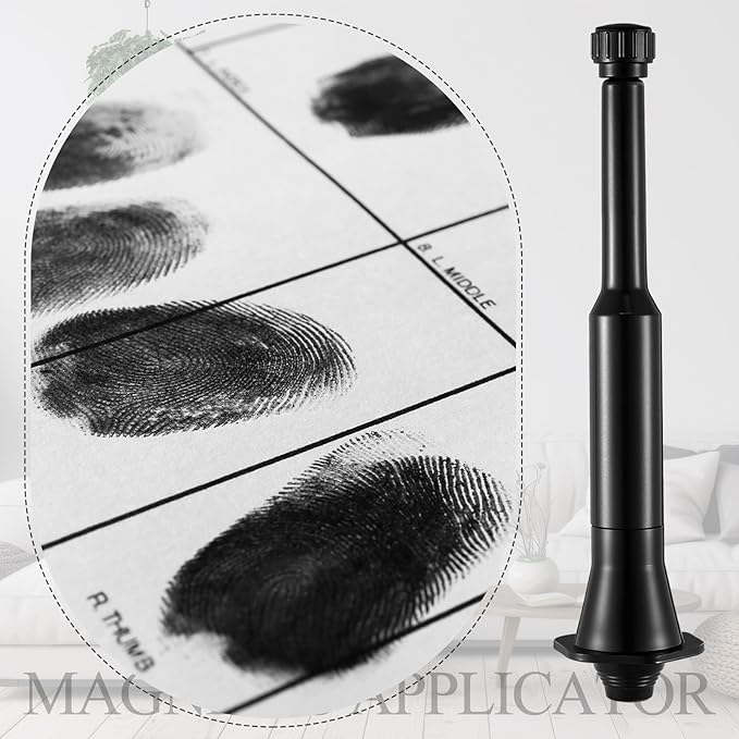 2 Pcs Professional Magnetic Fingerprint Brush Easily Apply Basic Latent Magnetic Fingerprint Featuring a Spring-Loaded Handle