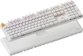 Keychron KJ5 Wireless Custom Mechanical Keyboard, 2.4 GHz Bluetooth QMK Full-Size Layout RGB, Hot-swappable Banana Switch Compatible with Mac Windows Linux, for Gaming Office - White