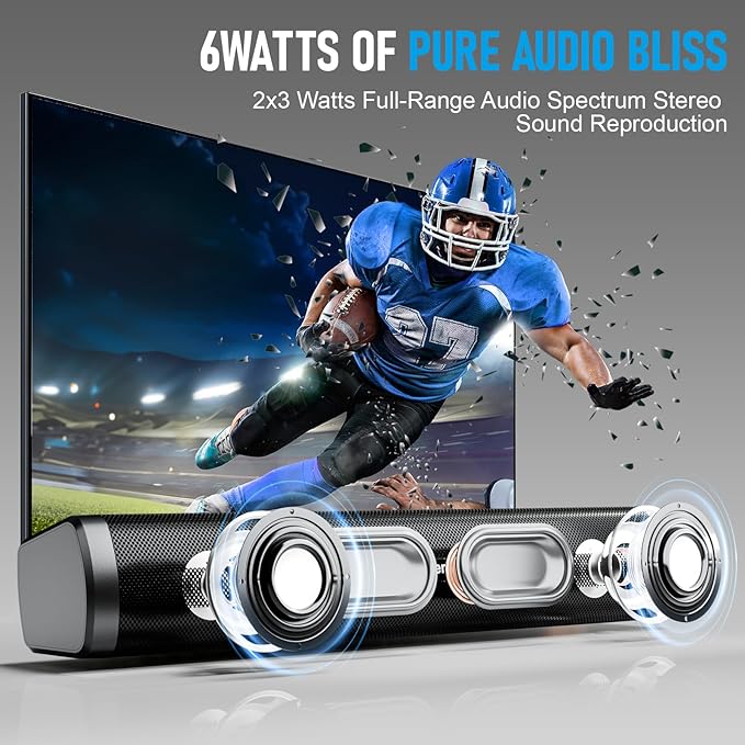 Dnil Portable Long bar Speaker, Bluetooth Wireless Speaker, a Wireless Bluetooth Speaker Suitable for Indoor and Outdoor use, Ideal for TV, Parties, The Beach, and Vacations.