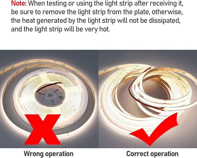 GOMING 32.8ft(10M) 24V Double Row COB LED Strip Light Natural White 4000K 6000LED CRI 93+ 20000lm Uniform Glow Dotless IP20 Not Waterproof Flexible LED Tape Lights for DIY Home Decor(No Power Supply)