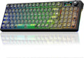 AULA F98 Pro V3 Wireless Mechanical Keyboard with Transparent Keycaps,Hot-swappable,Pre-lubed Linear Switches,Gasket Structure,RGB Backlit,TFT Screen,BT5.0/2.4G/USB-C Wired Computer Keyboard