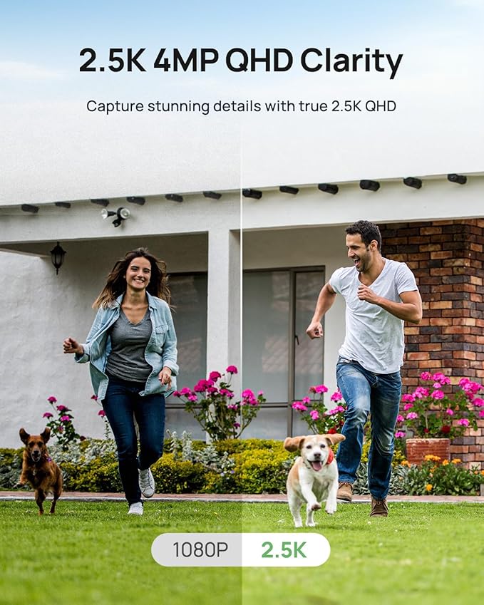Anona Lucio 2.5K Security Camera Outdoor Battery Wireless with Solar Powered, Color Night Vision & 138° FOV, Multi-Object Detection, No Hub Needed, Two-Way Audio, IP67