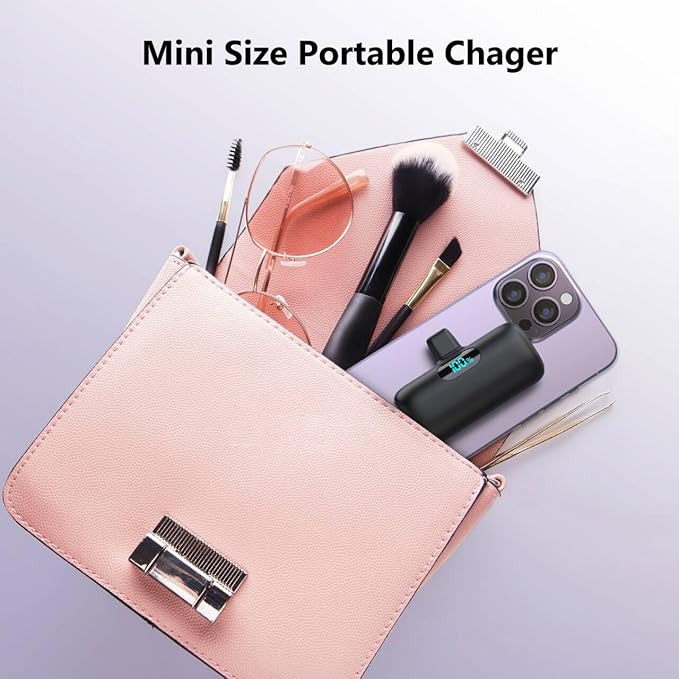 [2-Pack]Portable Charger for iPhone 17/16/15,Mini Power Bank 5500mAh PD USB C Portable Phone Charger,Travel Essential Battery Pack for iPhone 17/17 Air/16/16 pro/15/15 pro Max/Android/Samsung/Moto/LG
