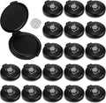 20PCS Fingerprint Thumbprint Ink Pad Mini Black Stamp Ink Pads for Notary Supplies Identification Security Home Office Use
