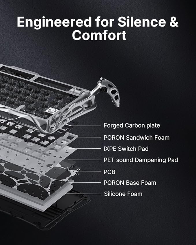 GravaStar Mercury V75 Pro HE Keyboard – 75% Layout Gaming Keyboard, Hall‑Effect Magnetic Switches, Only Wired, Hot‑Swappable, 8000 Hz Polling, Dual‑Zone RGB, Semi‑Aluminum Frame with Cyberpunk