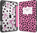 Mektron Case for iPad Pro 11 inch (4th, 3rd, 2nd & 1st Gen) 2022 2021 2020 2018, Buit in Pencil Holder with Shockproof Cover Clear Shell + Auto Wake/Sleep, Composition Book-Bows
