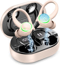 Matast Wireless Earbuds, Bluetooth 5.4 Headphones Sports, 50H Playback Over-Ear Buds with ENC Noise Cancelling Mic, 3D HiFi Stereo Fitness Earphones with Earhooks, IP7 Waterproof Headset for Runing