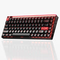 MelGeek MADE84 Ultra+ Wired Gaming Keyboard, Magnetic Keyboard with Hall Effect, 75% Compact Rapid Trigger, Hot-Swappable, RGB Snap Tap & Adjustable Actuation, Online HIVE Custom, Aluminum Case-Red
