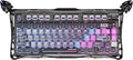 GravaStar Mercury K1 Pro Wireless Mechanical Gaming Keyboard, 75% Layout RGB Custom Keyboard, Electroplated Glossy Frame, Hot-Swappable Linear Switches – Cyberpunk Edition