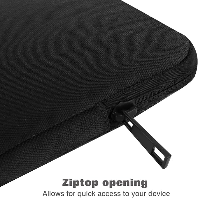 MoKo 9-11 Inch Tablet Sleeve Bag Carrying Case Fits New 11inch iPad Air M4, iPad A16 2025, iPad Pro 11 M4, Air 5/4/3, iPad 10/9/8th Gen, Tab S8/S9 11", Tablet Carrying Case, Black | Black