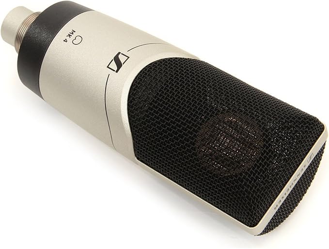 Sennheiser Pro Audio MK 4 Cardioid Condenser Studio Microphone Bundle with Focusrite Scarlett Solo 4th Gen USB Audio Interface